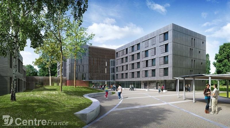 Orléans : Lycée Voltaire - Réhabilitation et construction internat 320 lits